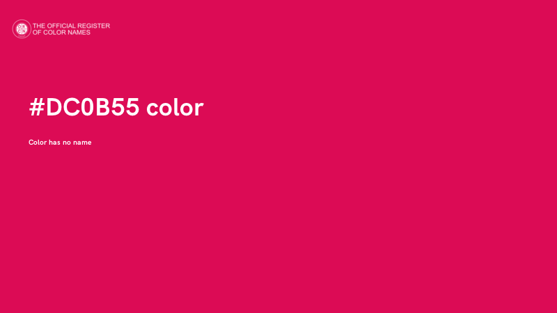 #DC0B55 color image