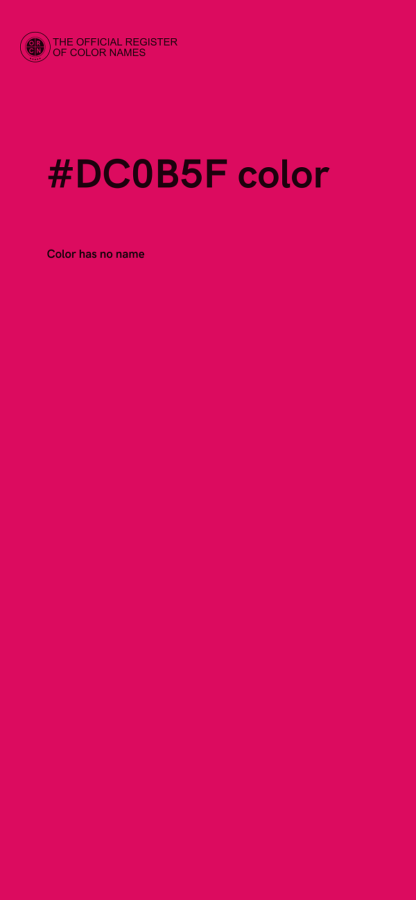 #DC0B5F color image