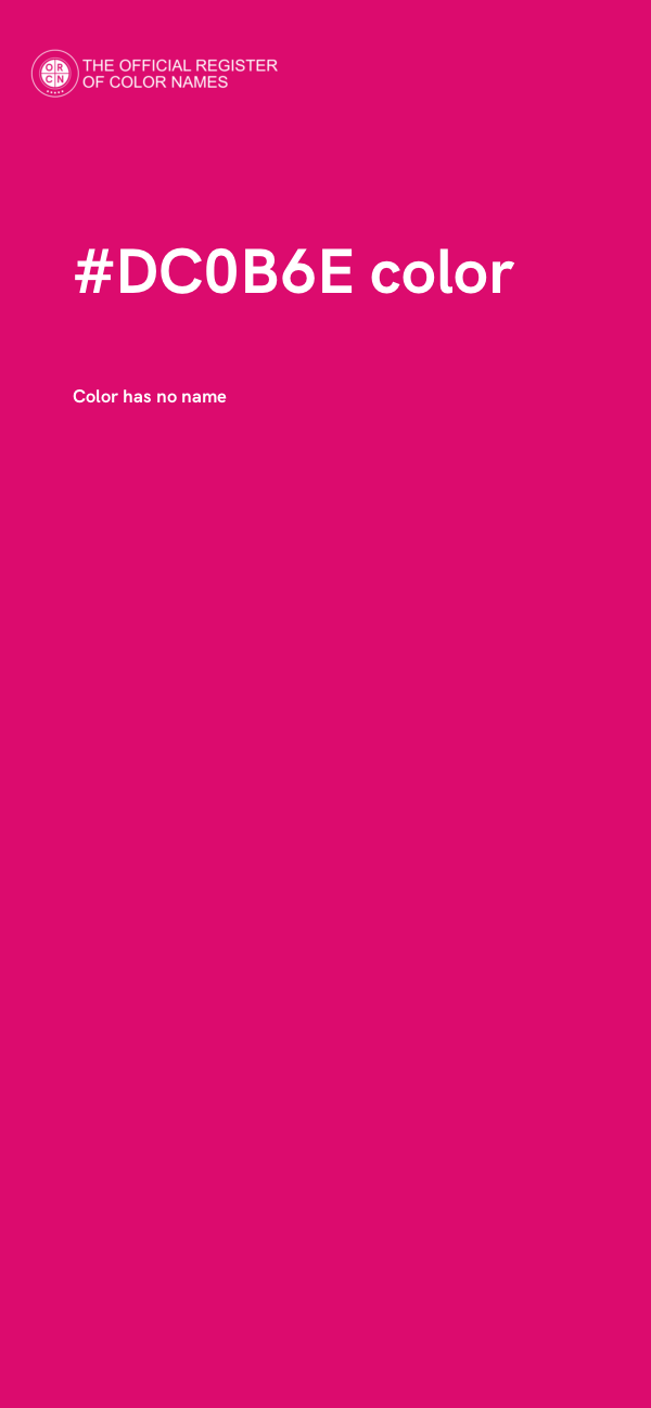 #DC0B6E color image