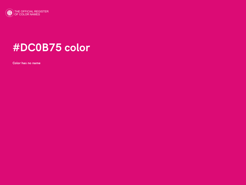 #DC0B75 color image