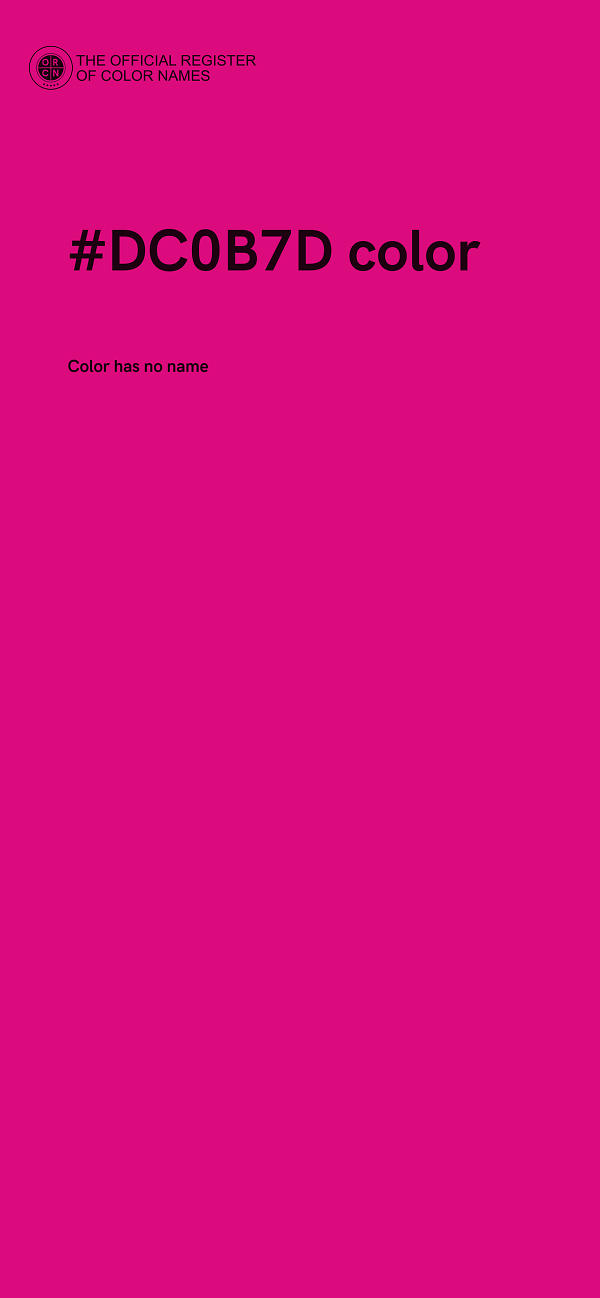 #DC0B7D color image
