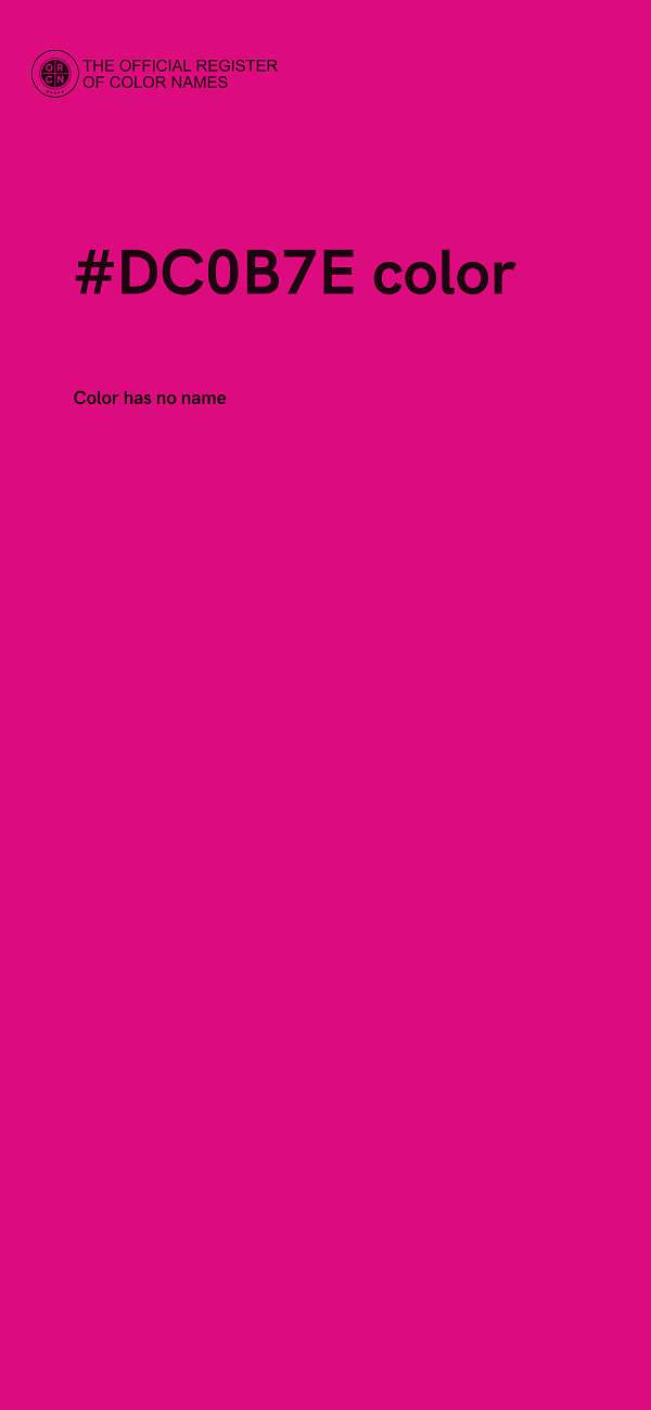 #DC0B7E color image
