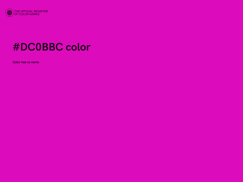 #DC0BBC color image