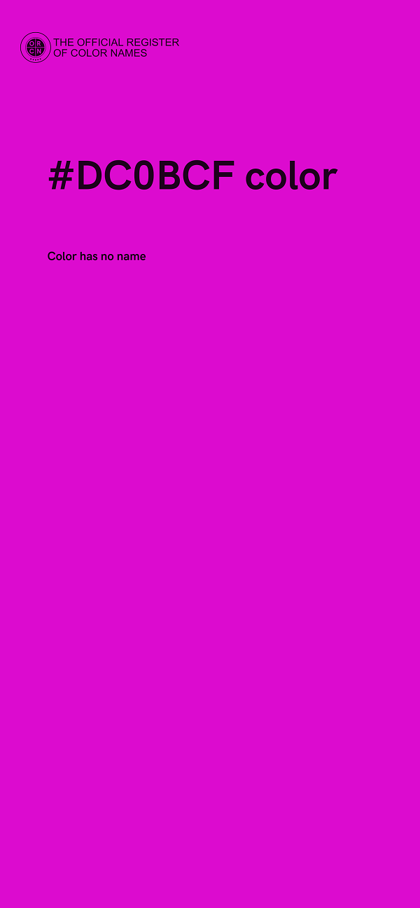 #DC0BCF color image
