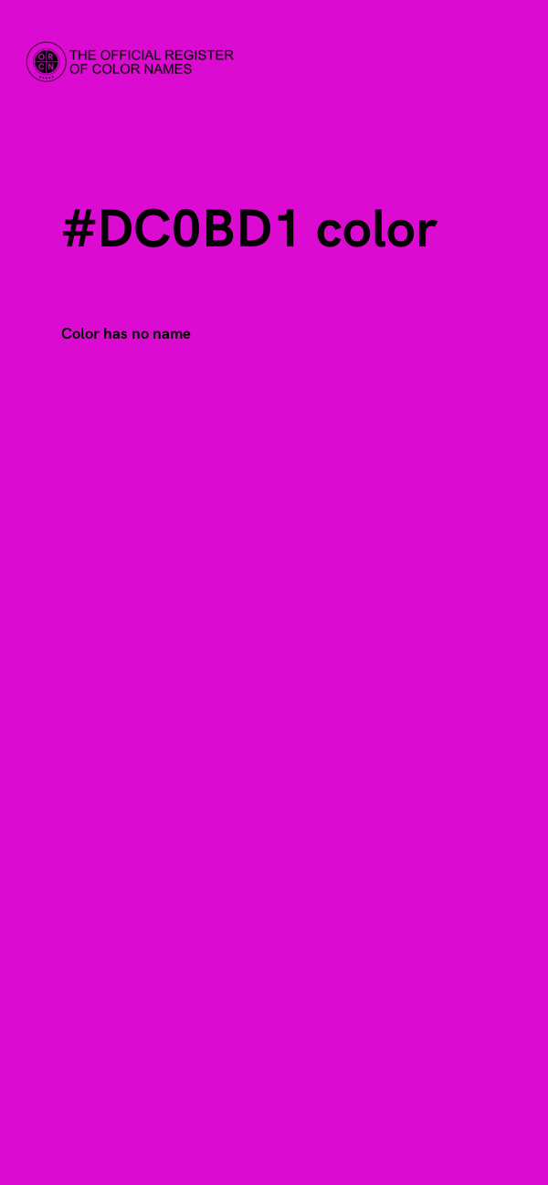 #DC0BD1 color image