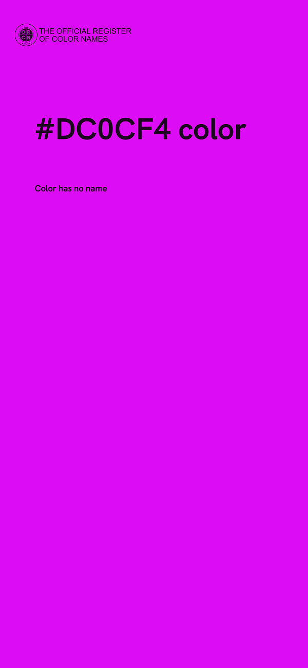 #DC0CF4 color image