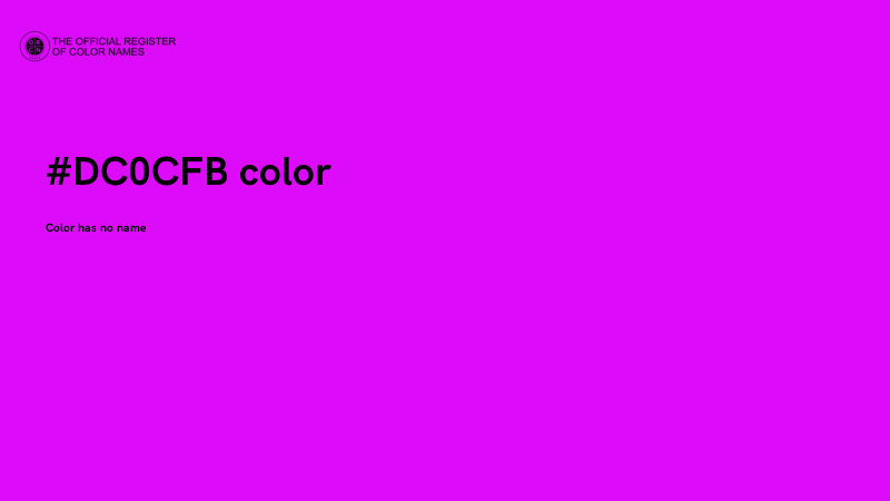 #DC0CFB color image