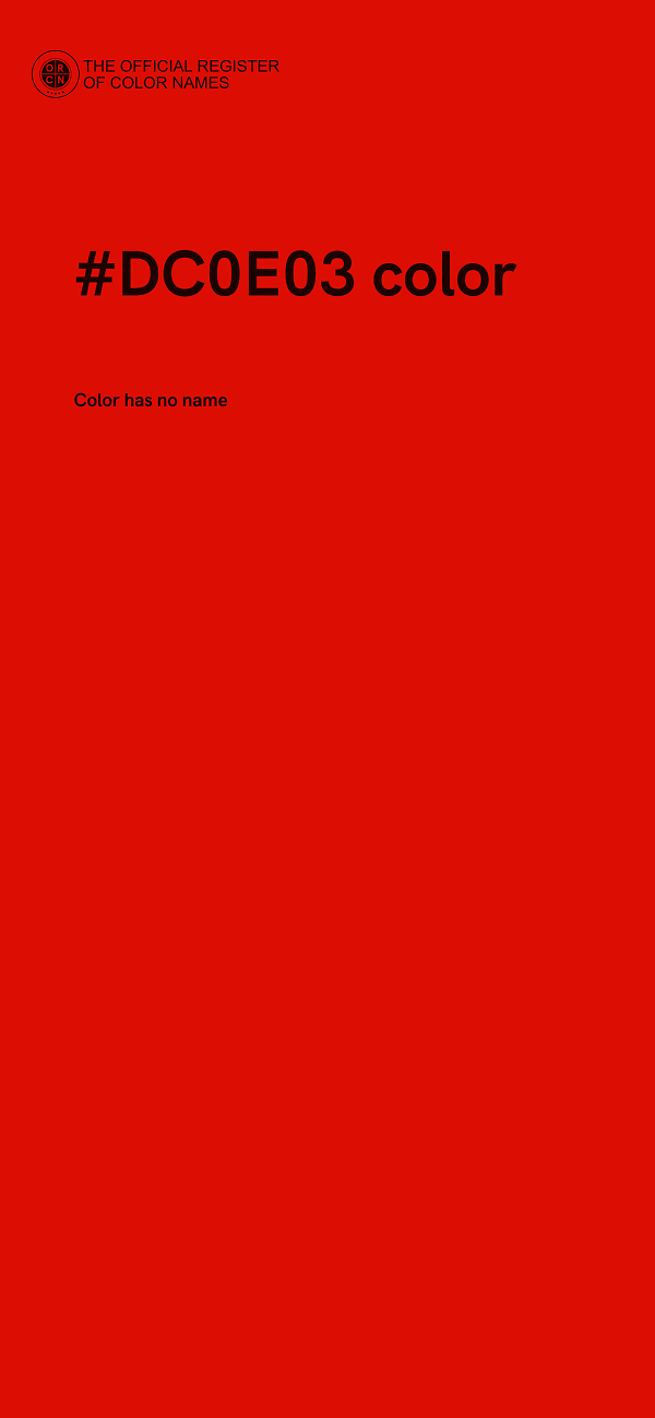 #DC0E03 color image
