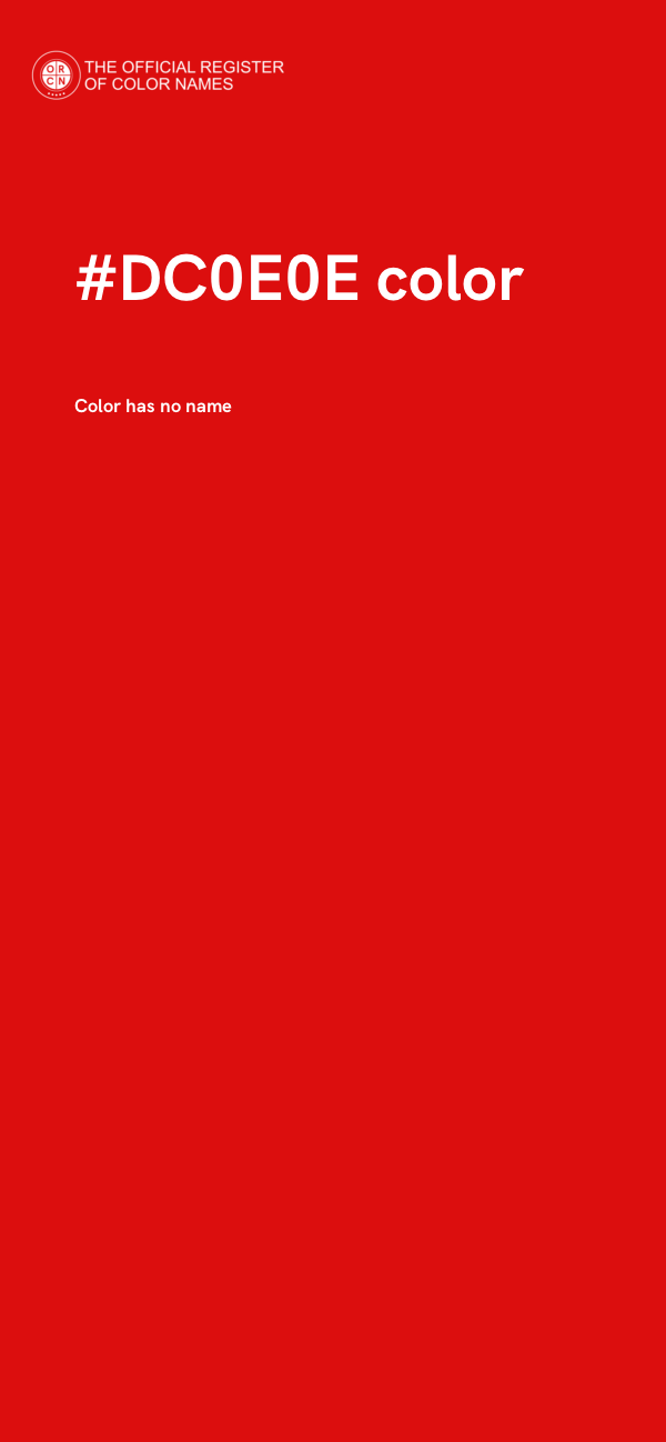 #DC0E0E color image