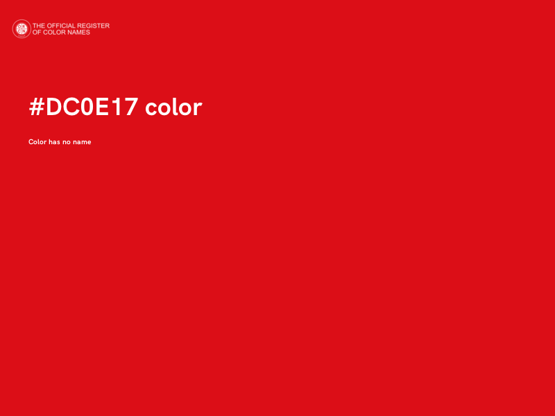 #DC0E17 color image