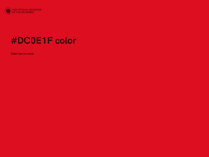 #DC0E1F color image