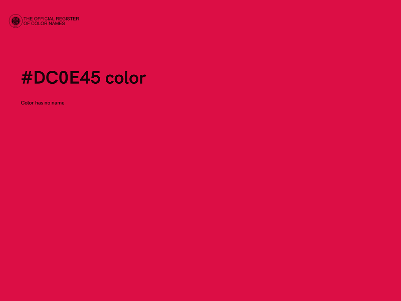 #DC0E45 color image