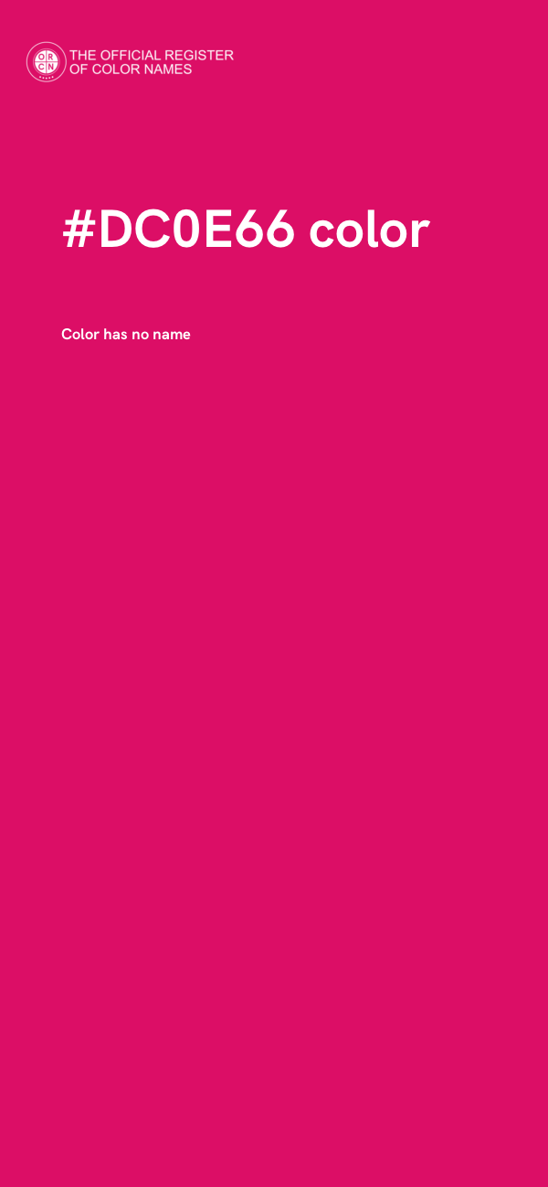 #DC0E66 color image