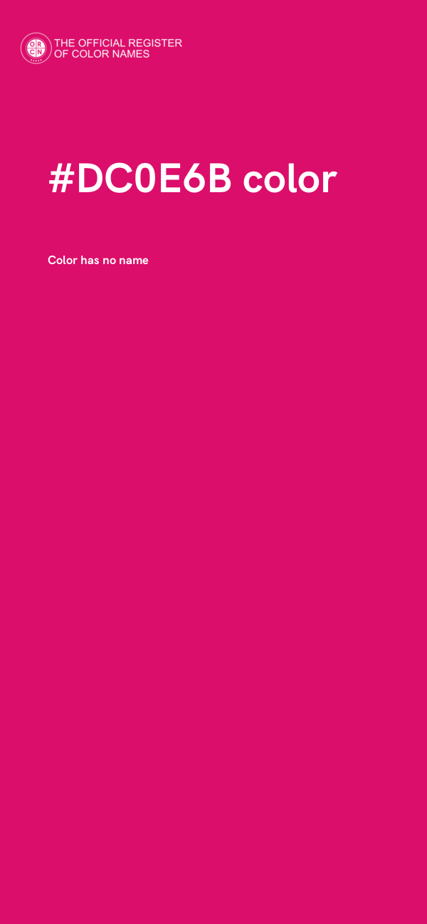 #DC0E6B color image