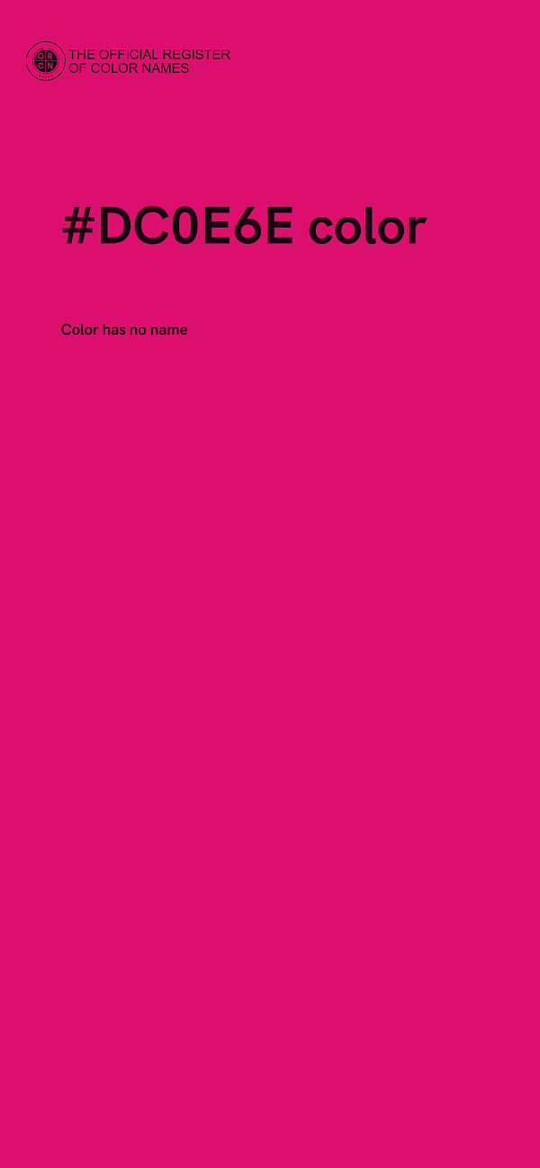 #DC0E6E color image