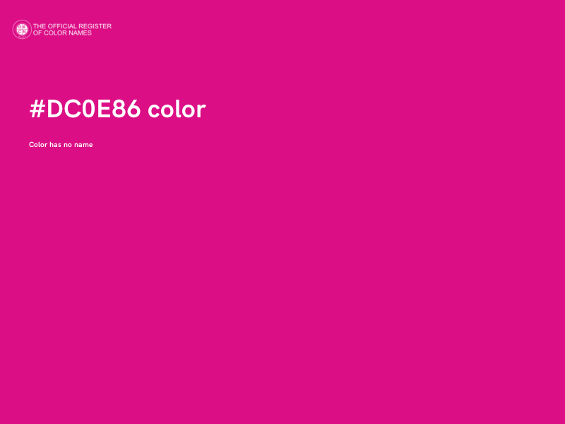 #DC0E86 color image