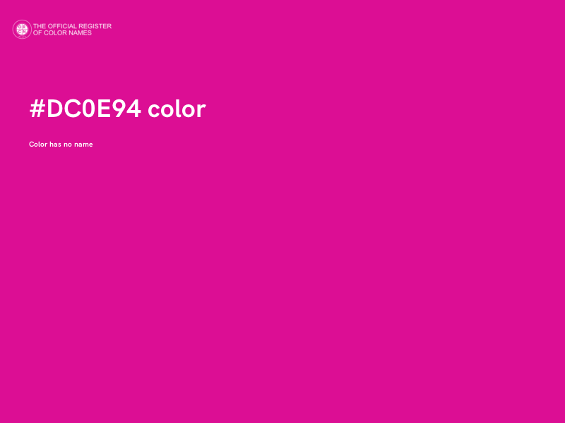 #DC0E94 color image
