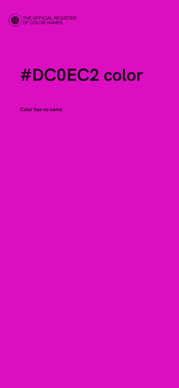 #DC0EC2 color image
