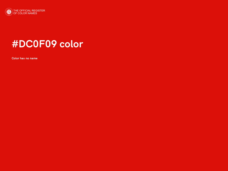 #DC0F09 color image