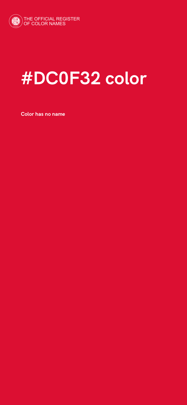#DC0F32 color image