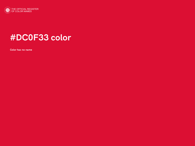 #DC0F33 color image