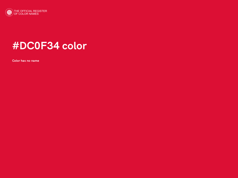 #DC0F34 color image