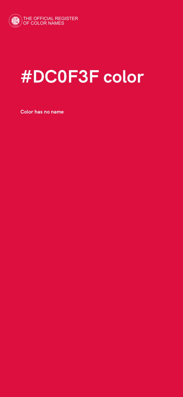 #DC0F3F color image