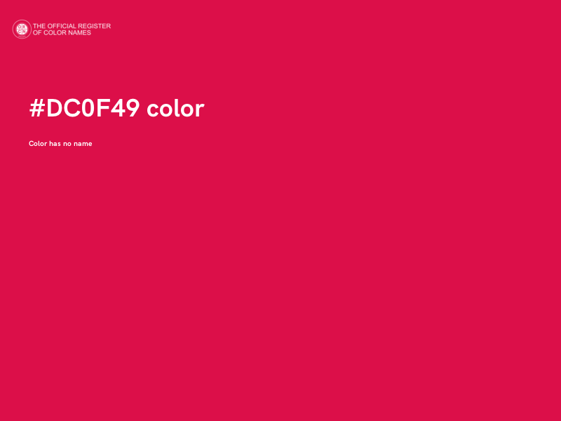 #DC0F49 color image