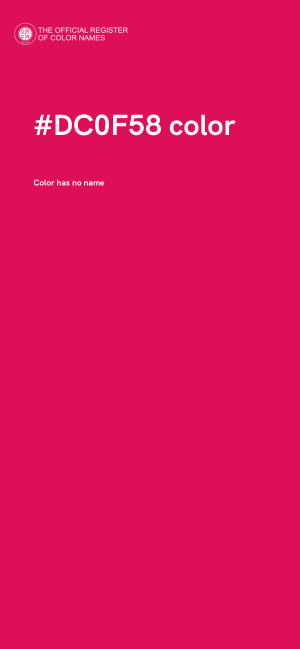 #DC0F58 color image