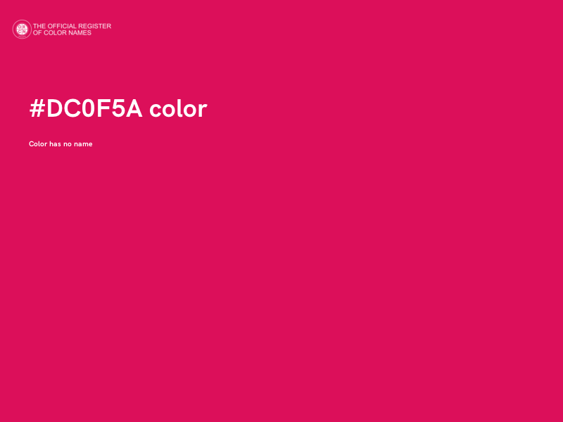 #DC0F5A color image