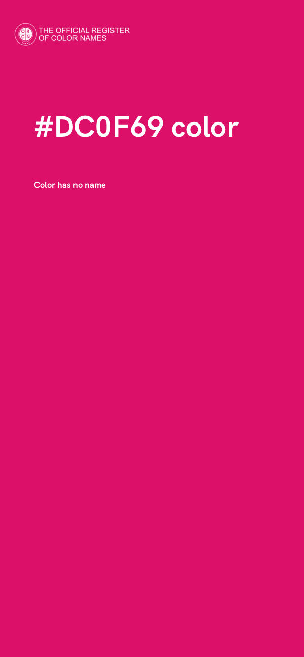 #DC0F69 color image
