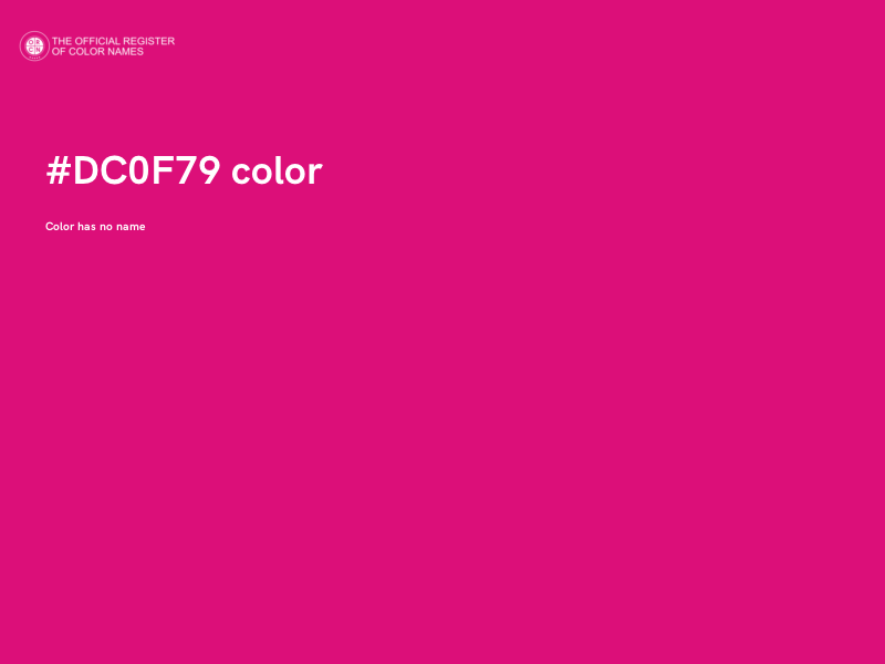 #DC0F79 color image