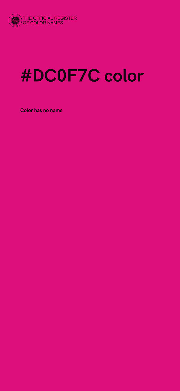 #DC0F7C color image