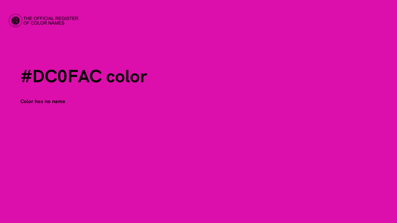 #DC0FAC color image
