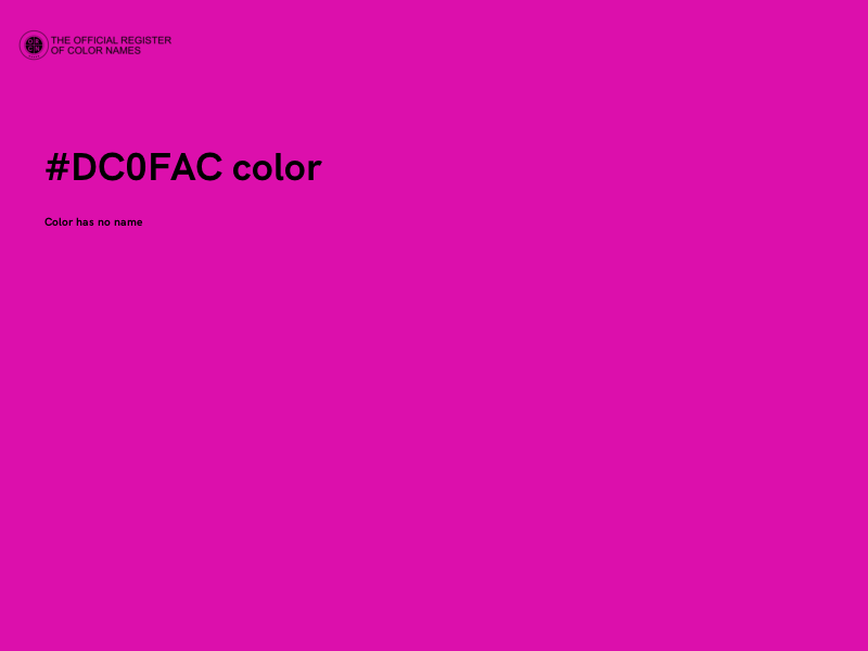 #DC0FAC color image
