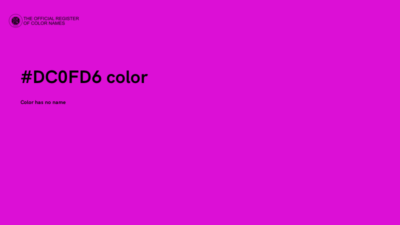 #DC0FD6 color image