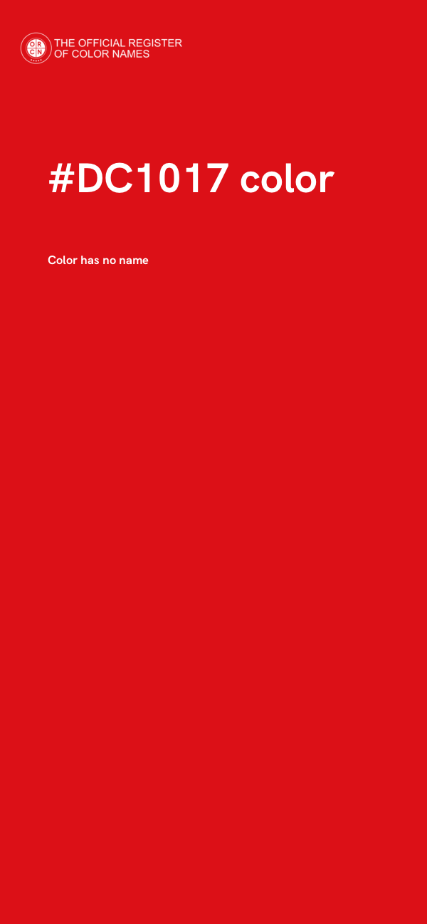 #DC1017 color image