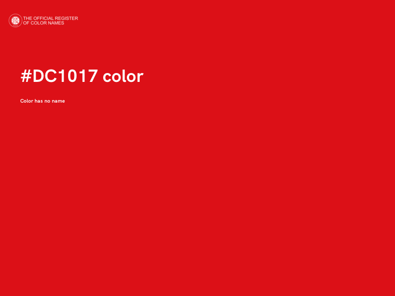 #DC1017 color image