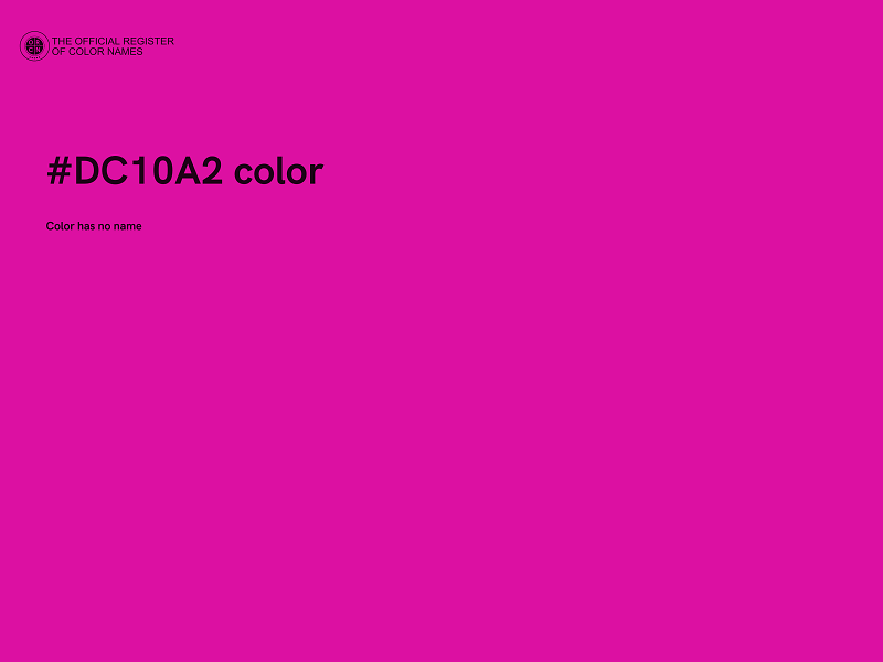 #DC10A2 color image