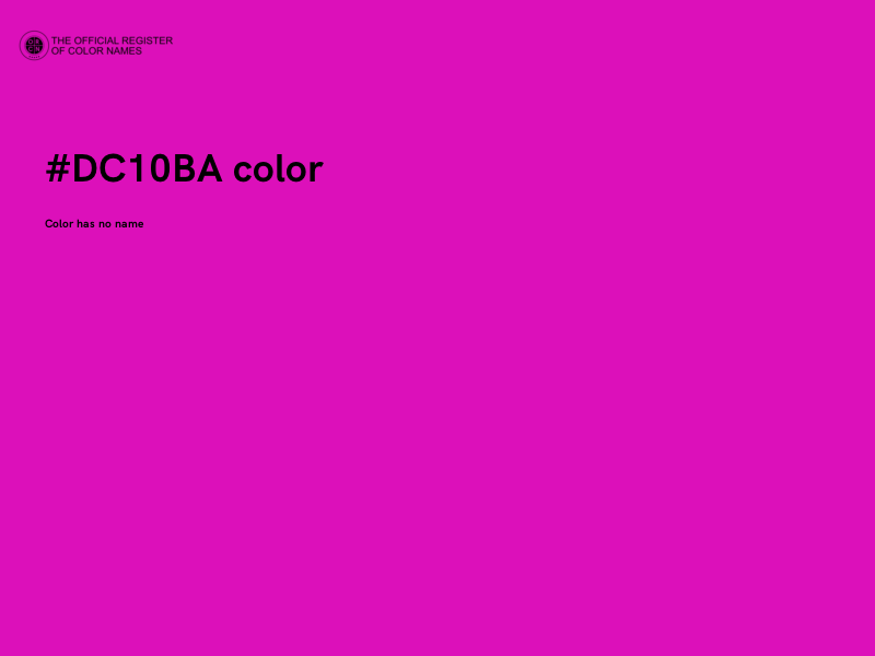 #DC10BA color image