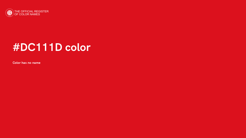 #DC111D color image