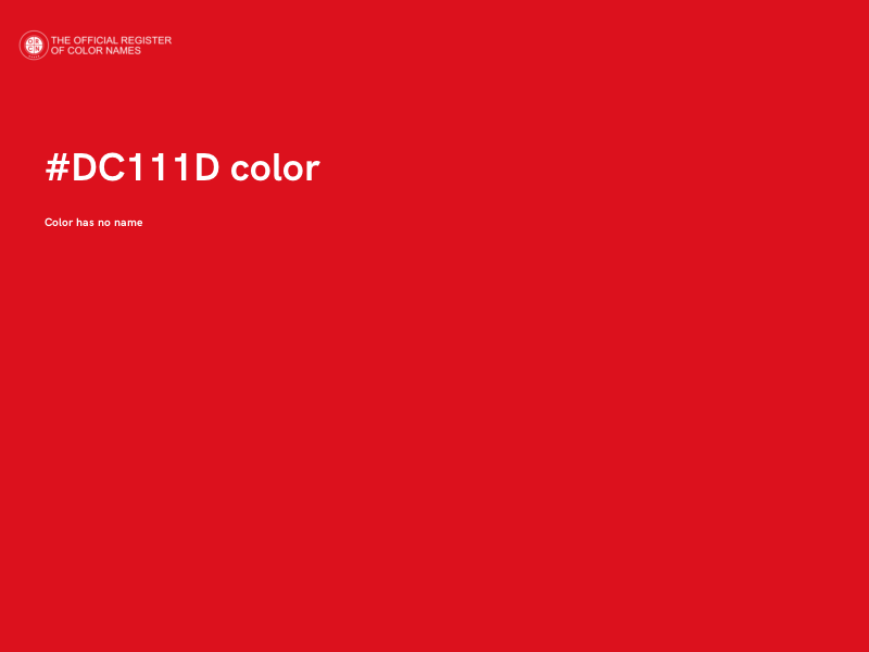 #DC111D color image