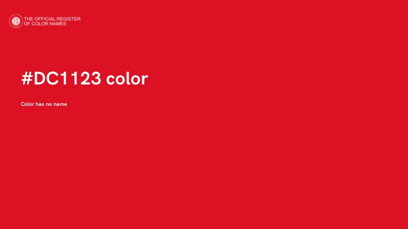 #DC1123 color image