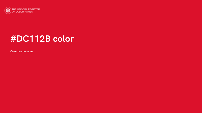 #DC112B color image