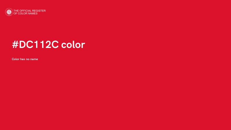 #DC112C color image