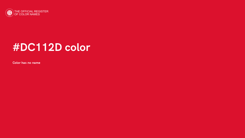 #DC112D color image