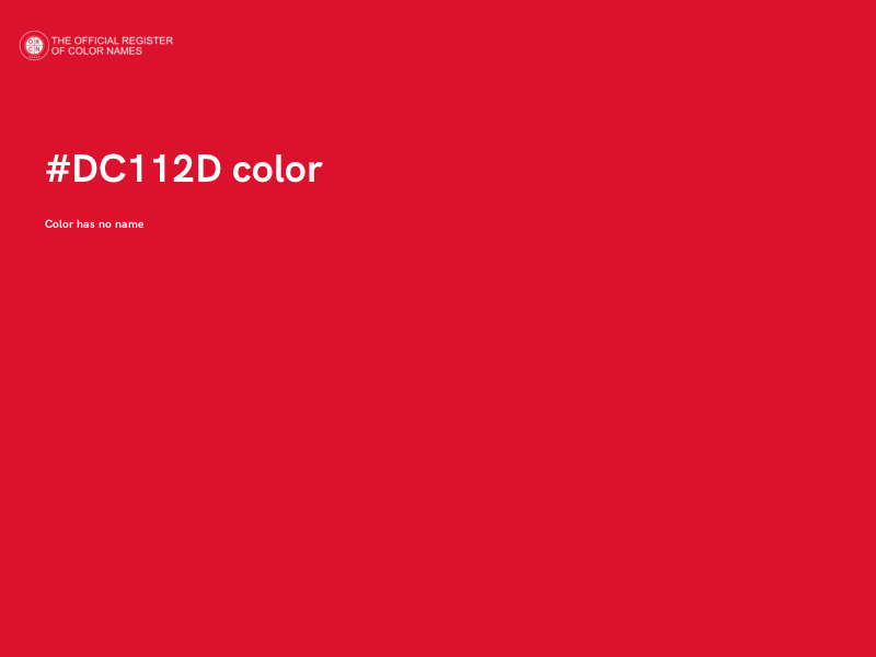 #DC112D color image