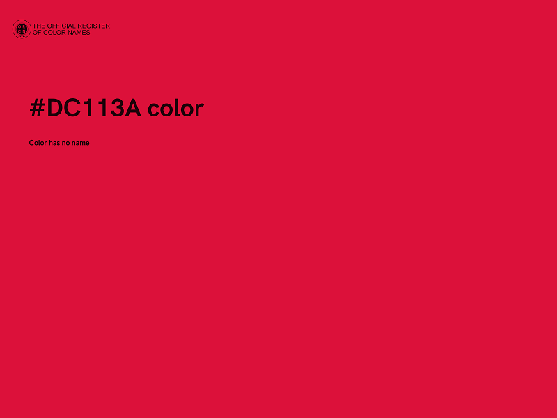 #DC113A color image