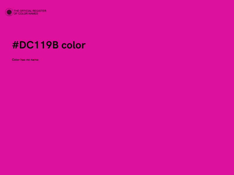 #DC119B color image