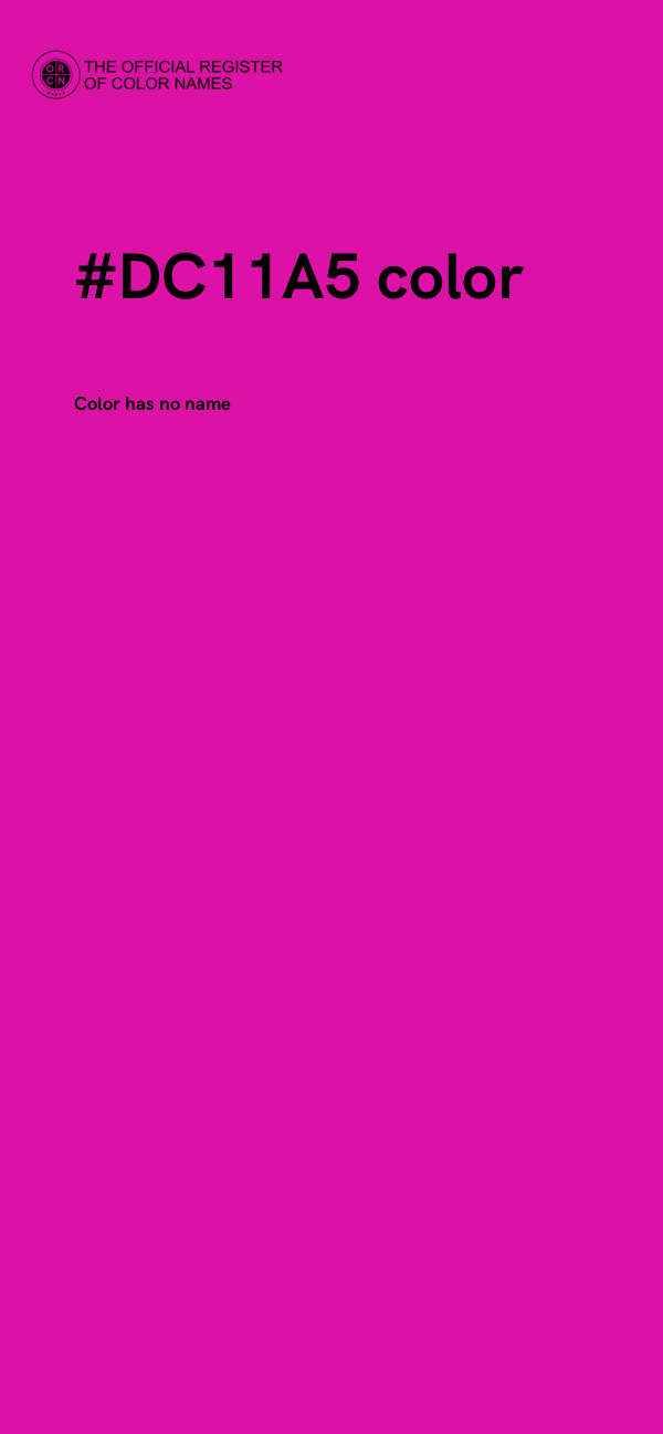 #DC11A5 color image